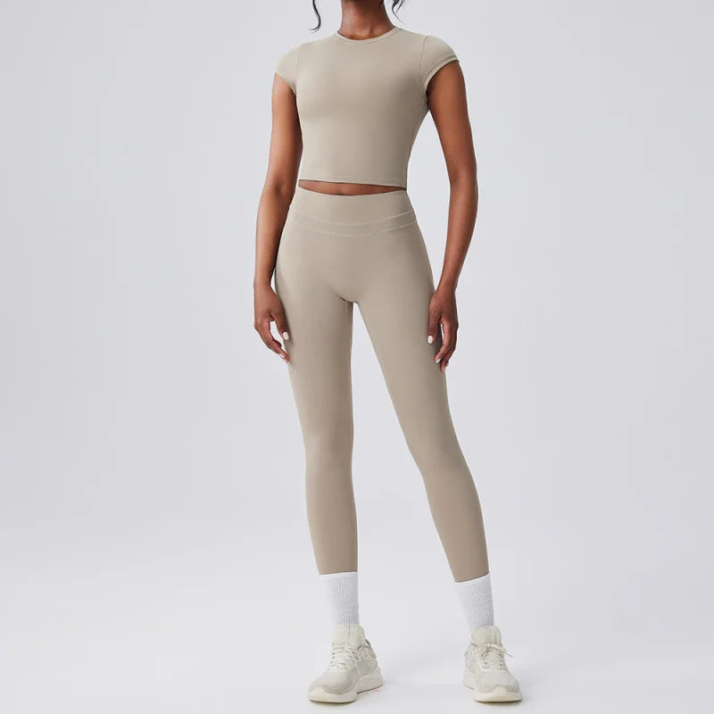 BIANHUI Women's Two Pieces Set Women Bra Shorts High Waist Quick Dry Running Fitness Sports Women's Tracksuit Female Clothing - ATFH