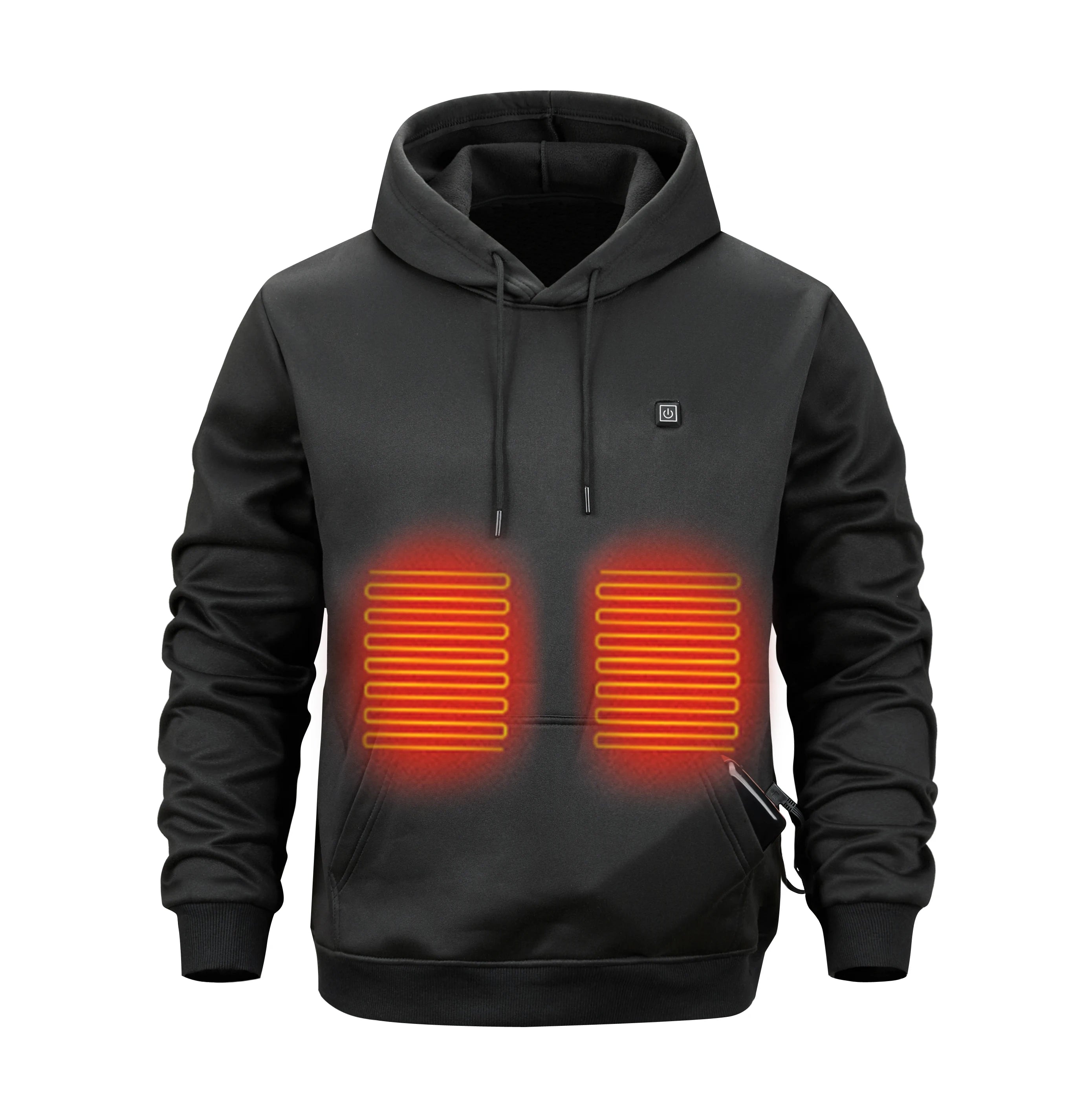 The new smart heating garment is a casual, hooded sweatshirt that can be heated using USB charging. It is designed for outdoor u - ATFH