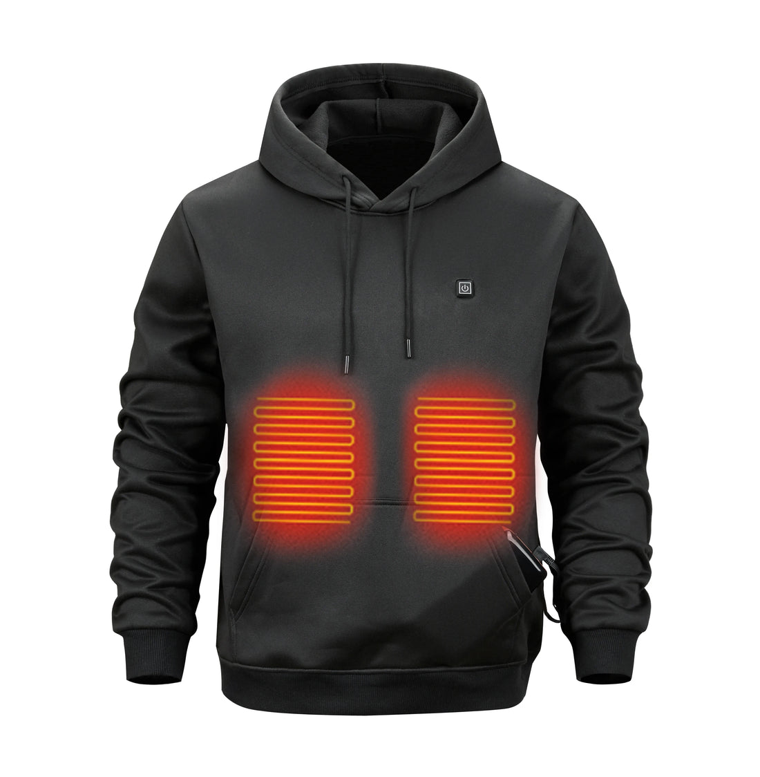 The new smart heating garment is a casual, hooded sweatshirt that can be heated using USB charging. It is designed for outdoor u - ATFH