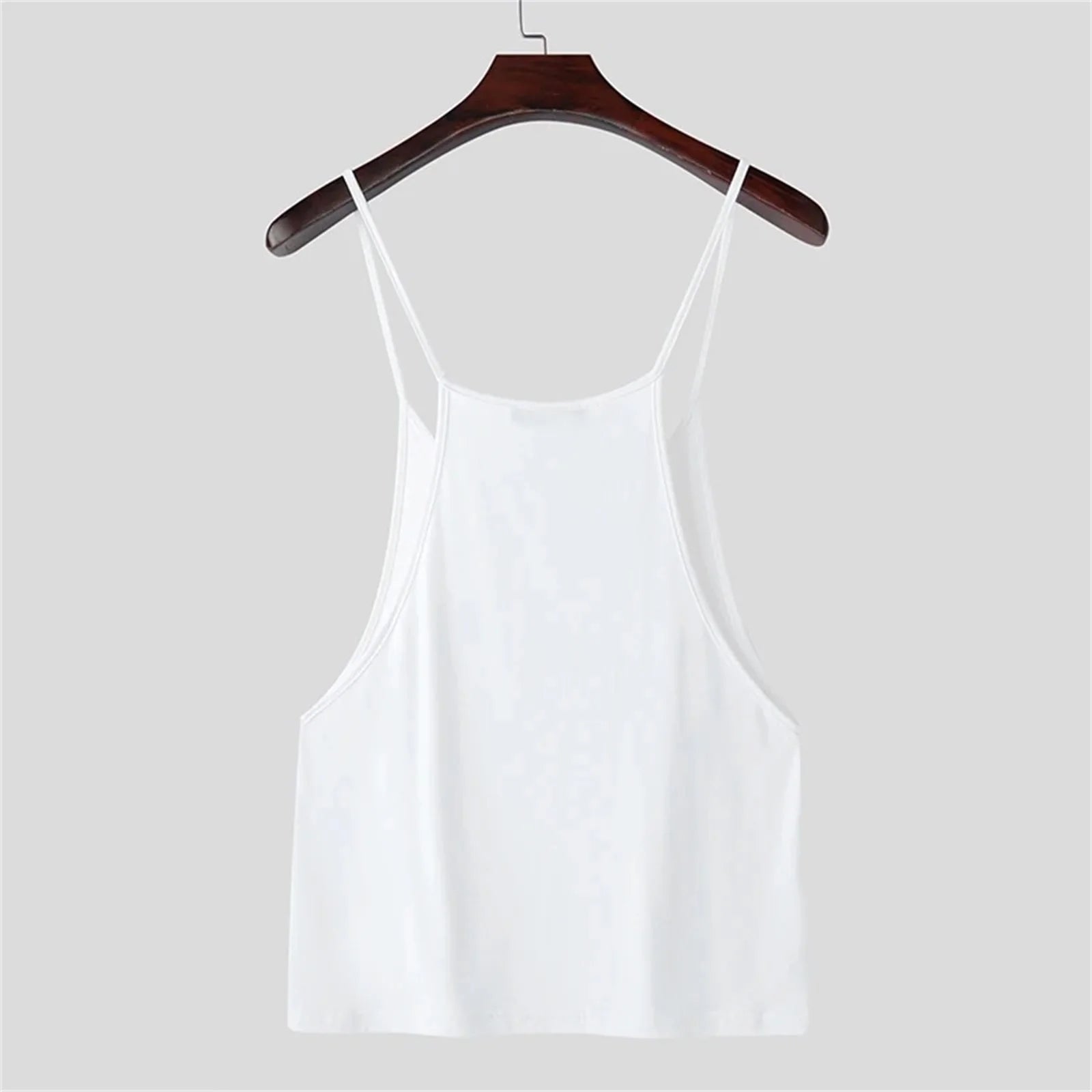 Men's Stringer Bodybuilding Tank Tops Fashionable Solid Color Casual Workout Vest Shirt for Training Running