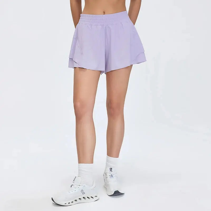 Women Outdoor Running Shorts Summer High Waist Yoga Shorts 2 In 1 Gym Short Sportswear Female Quick Dry Workout Clothes Tahsi Fashion House