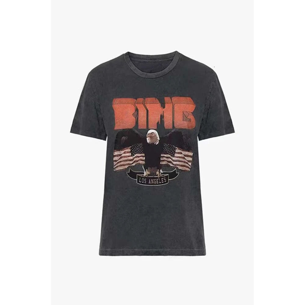 New Women's Cotton Short Sleeved T-shirt High Quality Printed Versatile Loose Top - ATFH