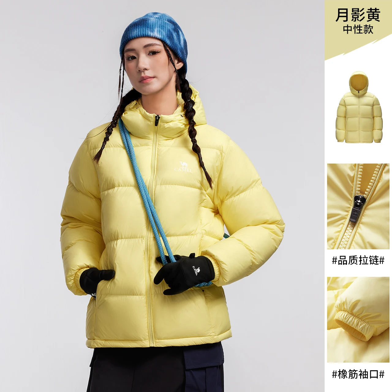 GOLDEN CAMEL Down Jackets Women Warm Hooded Thickened Bread Hiking Jacket for Men 2023 Puffer Heated Clothes Men's Winter Coats