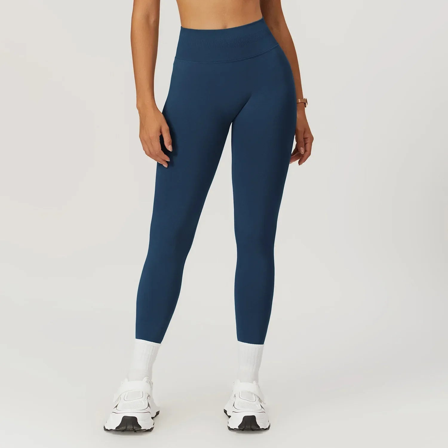 Customized LOGO women's peach buttocks seamless belly tight yoga pants running sports quick-drying fitness trousers - ATFH
