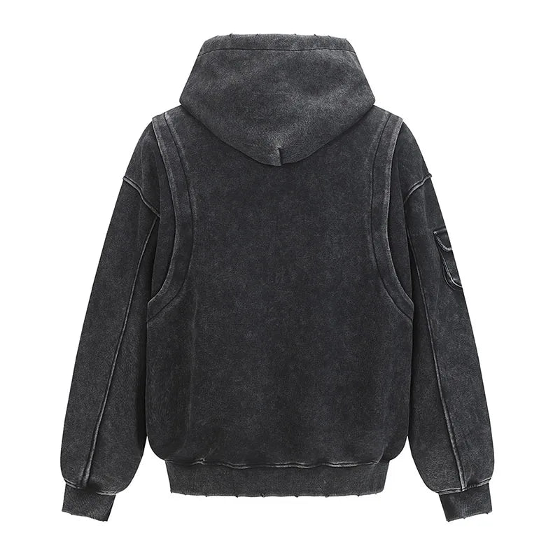 Oversized Prtinted Hip Hop Sweatshirt Streetwear Harakuju Casual Pullover Hoodies For Male Spring Autumn - ATFH