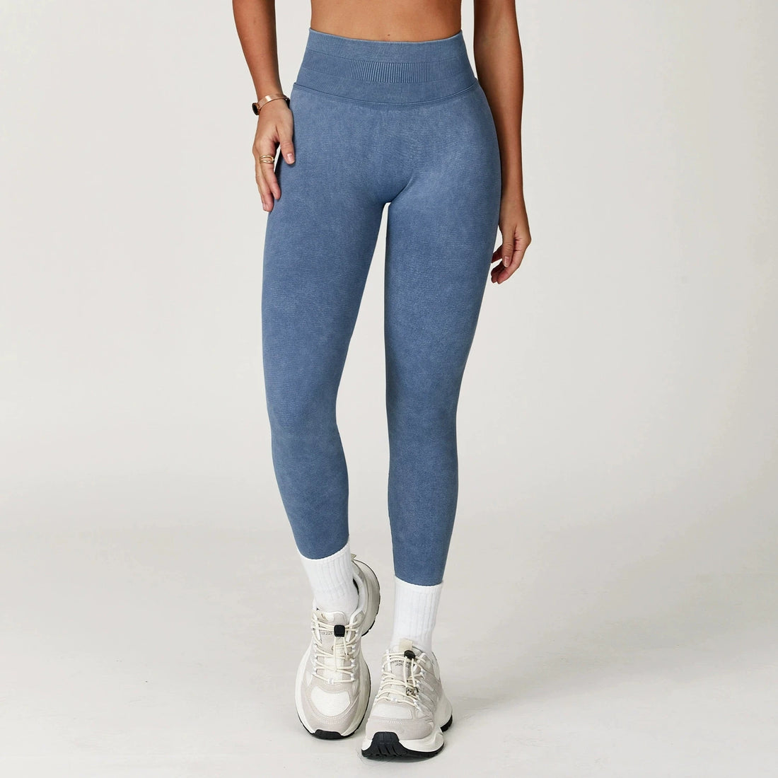 "New Seamless Sports Pants Lifting Buttocks Sports Tight Pants Women's High Waisted Elastic Fitness Workout Running Yoga Legging - ATFH