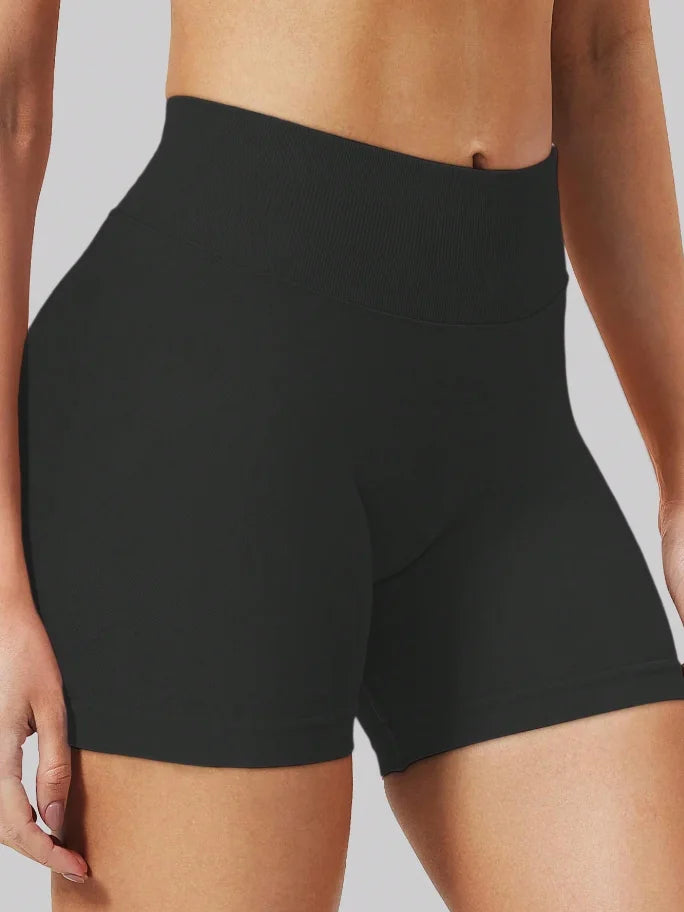 High Waist Seamless Yoga Shorts For Women - Highly Elastic, Butt Lifting, Suitable For Running, Fitness And Outdoor short