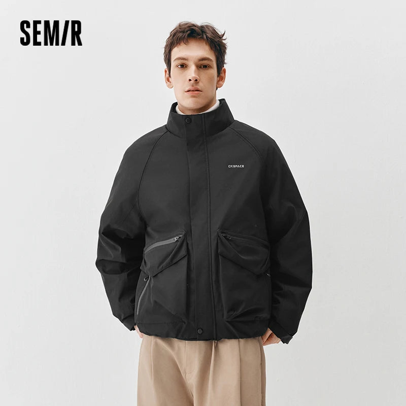 Semir Men Down Jacket Outdoor Protection 2026 Winter Warm Insulation Cold Weather Everyday Style Outdoor Layer Clean Silhouette