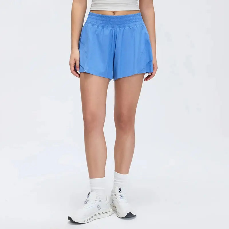 Women Outdoor Running Shorts Summer High Waist Yoga Shorts 2 In 1 Gym Short Sportswear Female Quick Dry Workout Clothes Tahsi Fashion House