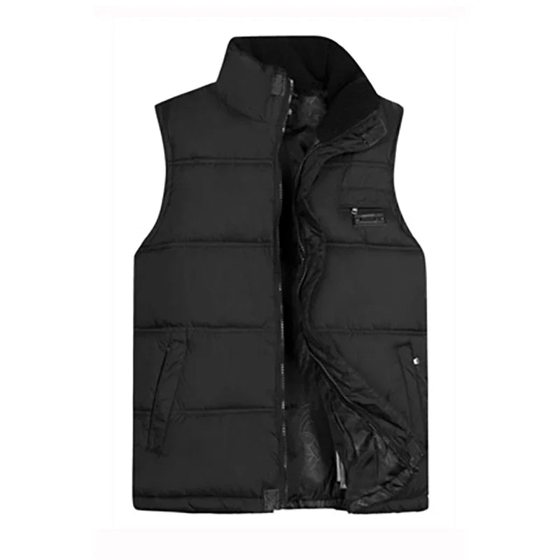 2021 Bestseller Winter Mens Cotton Vest Coats  Mandarin Collar Men Warm Windbreak Casual Waistcoat Plus Size XL-5XL 4 Color ATFH