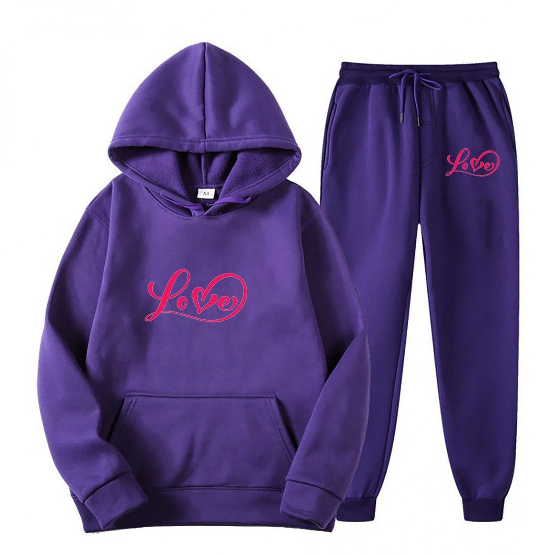Women Letter Printed Tracksuit Long Sleeve Hoodie And Running Sweatpants Two Piece Sportswear Set Casual Fashion Athletic Outfit