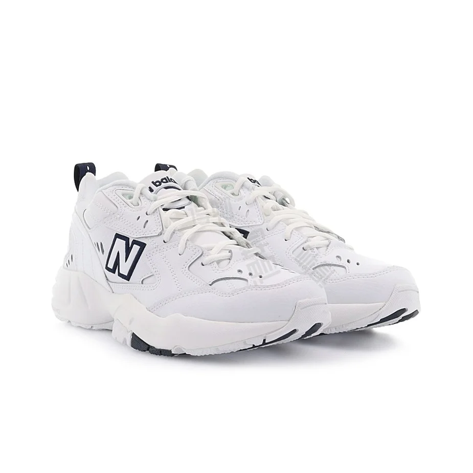 New Balance NB 608 V1 Round Toe Retro-Inspired Comfortable Low-Top Casual Shoes for Women in White WX608WT(B)
