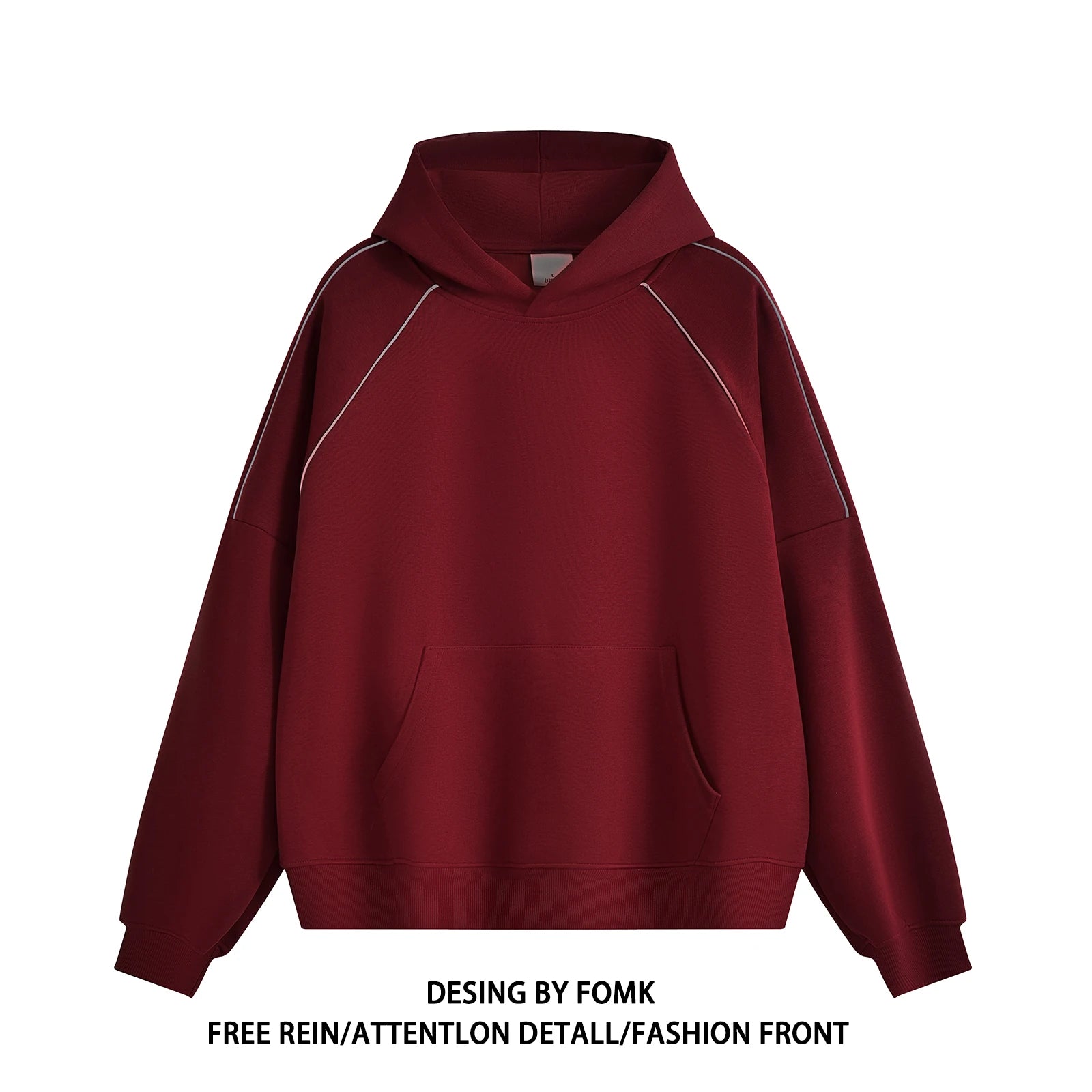 Men‘s Hoodie Long Sleeve Pullover Fashion Clothing Casual Solid Color Male Spring Autumn Hooded Solid Color Streetwear Q20 - ATFH