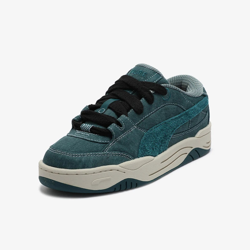 Puma Authentic Autumn and Winter Men and Women's Wear-resistant Wide Shoelace Retro Casual Skate Shoes 398191-02