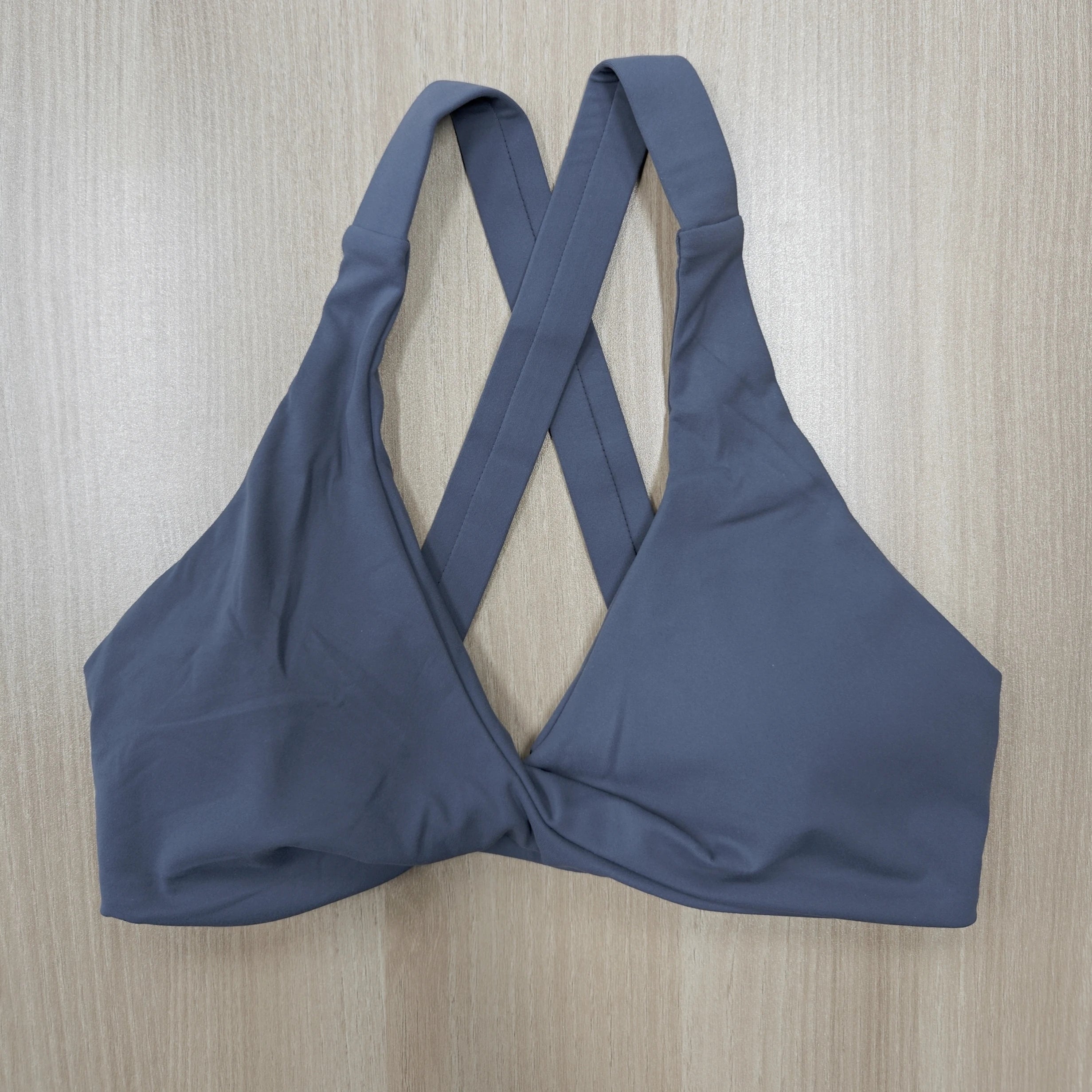 SHINBENE Women's Twist Workout Sports Bras Back Cross Padded Low Impact Fitness Bra Yoga Crop Tops - ATFH