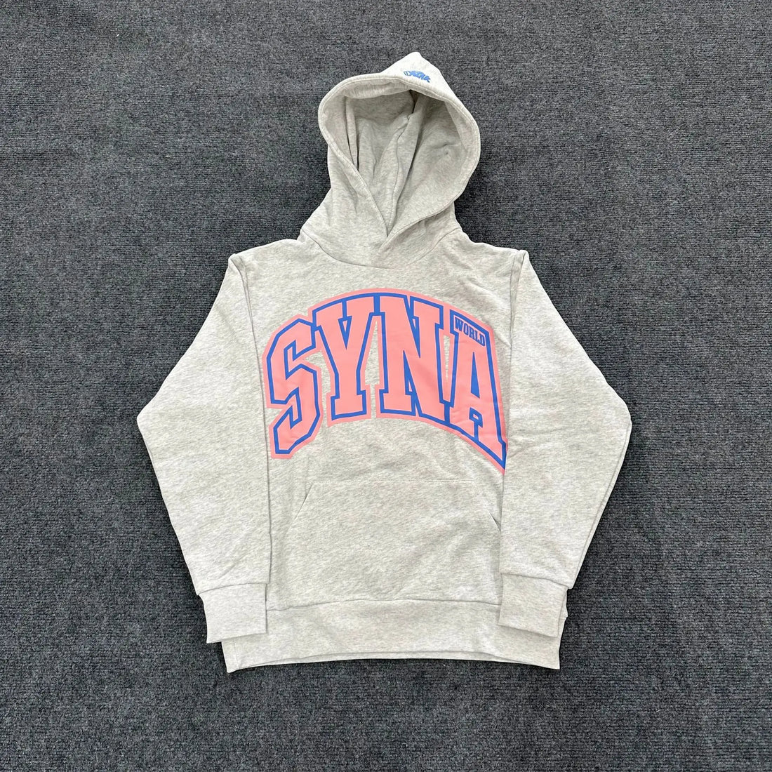 Synaworld Trendy Autumn-Winter Sporty Casual Hip-Hop Loose Fleece Hooded Sweatshirt