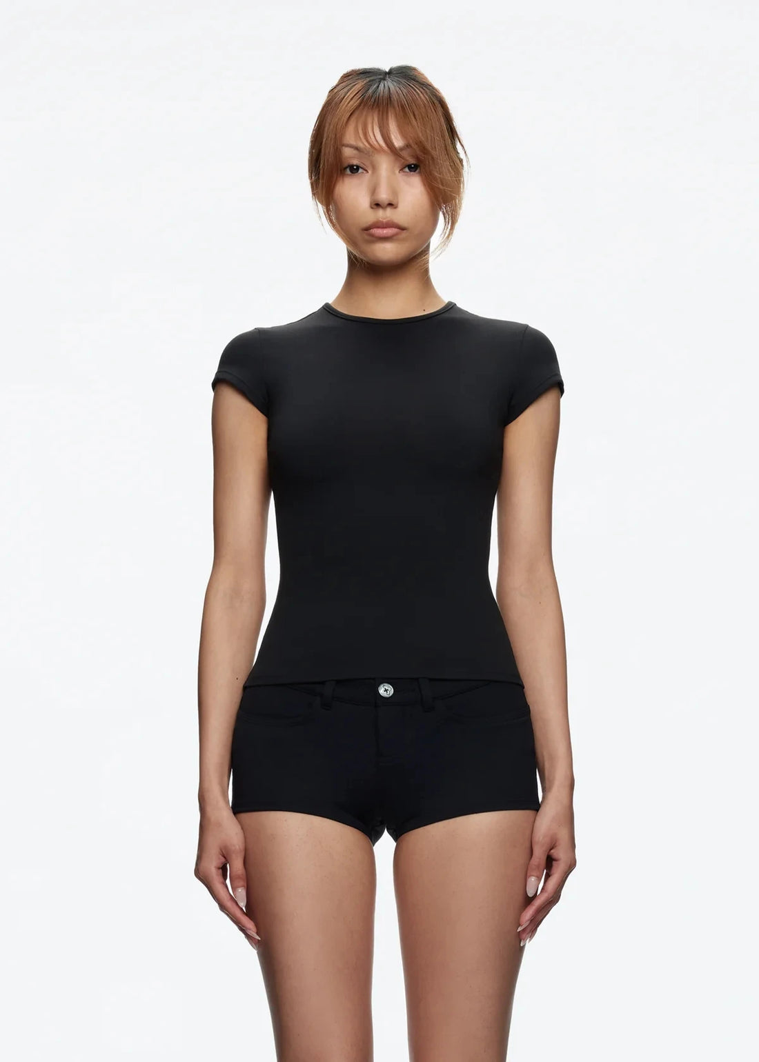 Tank Summer Women's Round-Neck Solid Color T-Shirt, a Baby Tee with a Great Fit, Slimming and Flattering, Made from Very Comfortable Fabric - ATFH