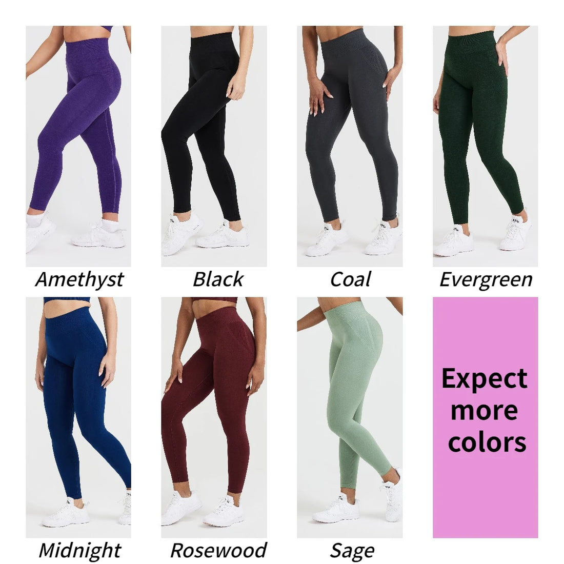 Amplify Effortless Leggings For Women Push Up Booty Legging Scrunch Butt Stretch Workout Gym Tights Fitness Seamless Yoga Pants - ATFH