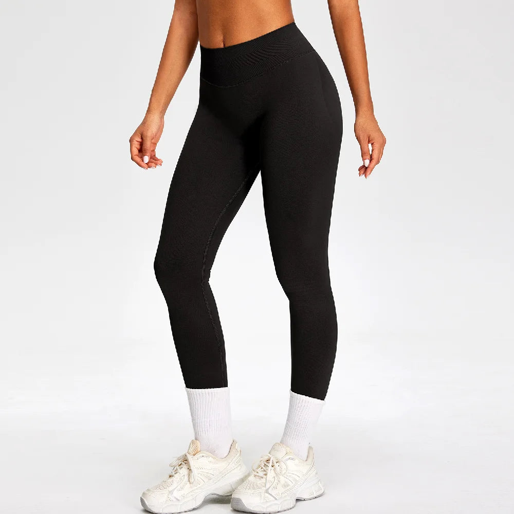 Seamless Women High Waist Yoga Pants Scrunch Gym Fitness Leggings Sexy Booty Lifting Sports Leggings Female Workout Yoga Pants - ATFH