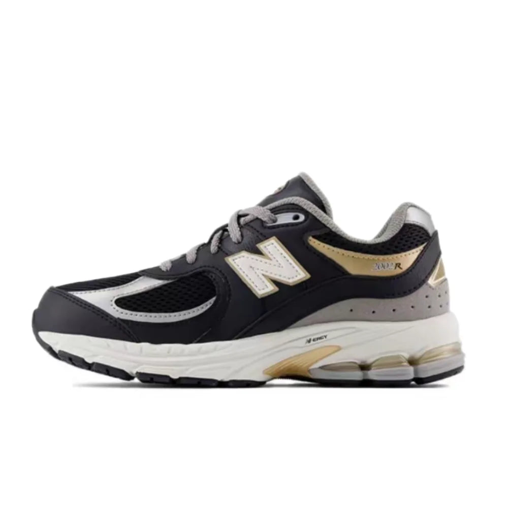 New Balance NB2002R Unisex Low-Top Running Shoes – Gray/Black, Shock-Absorbing, Durable & Versatile Comfort GC2002R0
