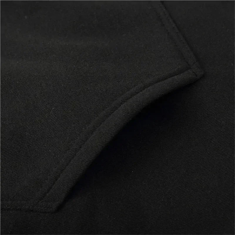 Retro Punk Oversized Pullover Hoodie Autumn Winter cotton hoodie Men Women Casual Warm Loose Pullover outdoor commute top