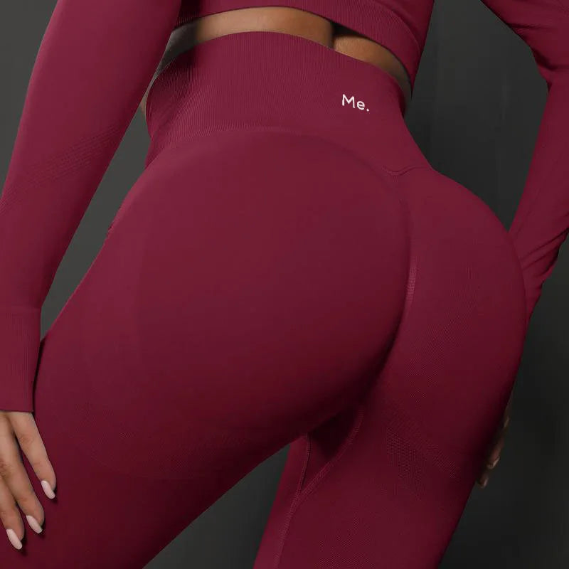 BetterMe Seamless Gym Leggings Yoga Pants Sexy High Waist Booty Lifting Leggings Pants Women Sports Clothing Fitness Wear - ATFH