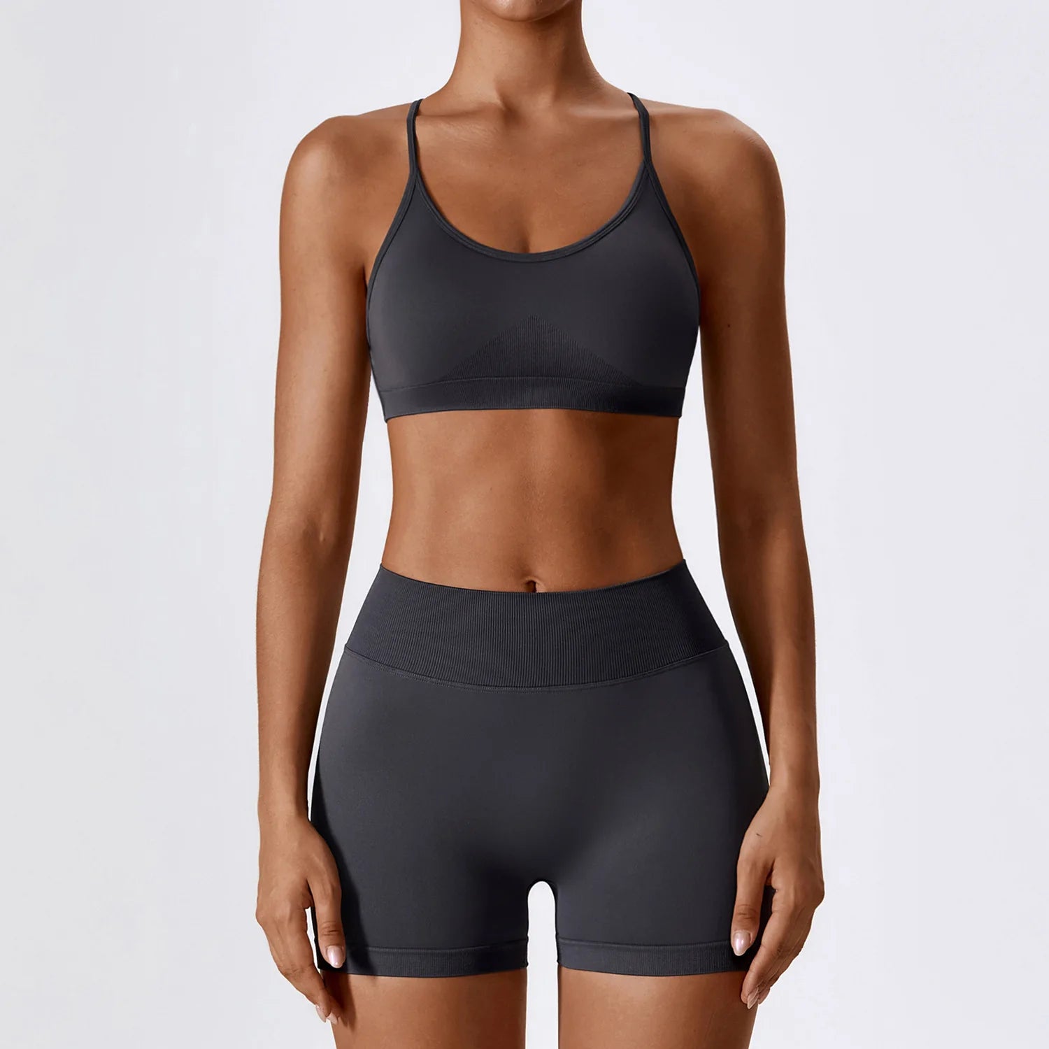 Yoga Set 2/3PCS Gym Clothes Sportswear Yoga Suits For Women Long Sleeve Crop Top Fitness Set Tracksuits Sports Bra Gym Leggings - ATFH
