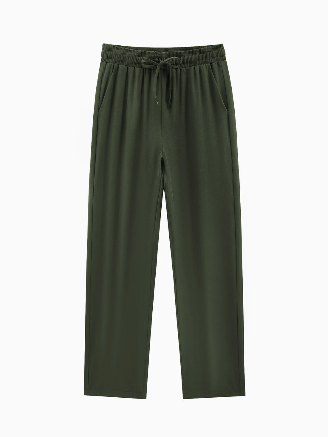 New Men's Casual Elastic Waist Pants Versatile Comfortable Fit Long Trousers