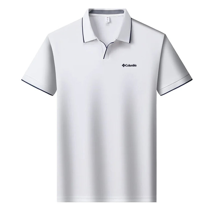 Luxury Quality Men's Original Letter Print Polo Shirt New Solid Color Lapel Short Sleeved T-shirt Business Casual Men's Clothing