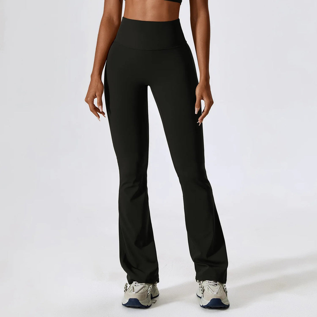 Flare Leggings Yoga Pants Women High Waist Wide Leg Pant Women Gym Workout Fitness Sports Tight Flared Pant Latin Dance Trousers ATFH