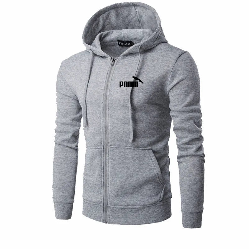 Autumn Men Sweatshirts Long Sleeve Jacket Hoodie Zipper Closure Jacket Male Hoodies Sweatshirt Slim Fit Male Clothing - ATFH