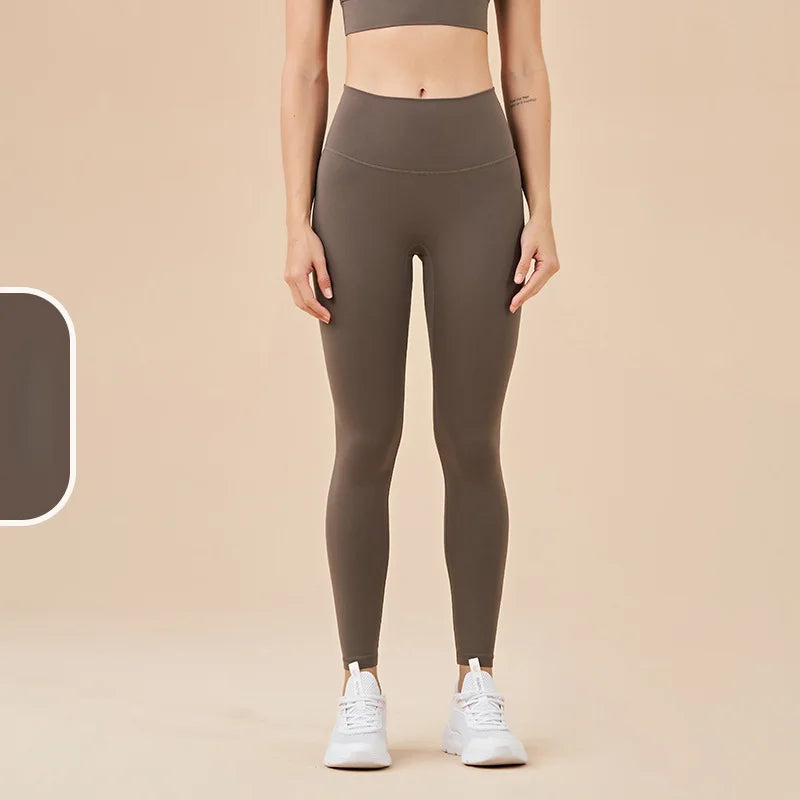 New 35 Colors Naked Feeling Yoga Pants High Waist Seamless Leggings Sport Women Fitness Gym Leggings With Pocket - ATFH
