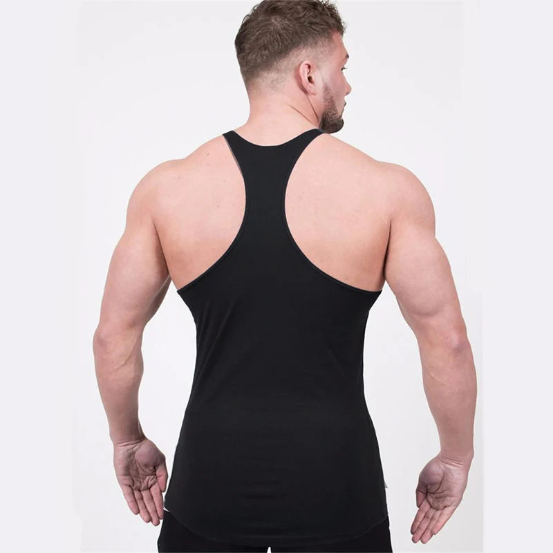 Anime Baki Hanma Print Stringer Tank Top for Men Y-Back Vest Muscle Training Undershirt Athletic Tops Gym Workout Bodybuilding