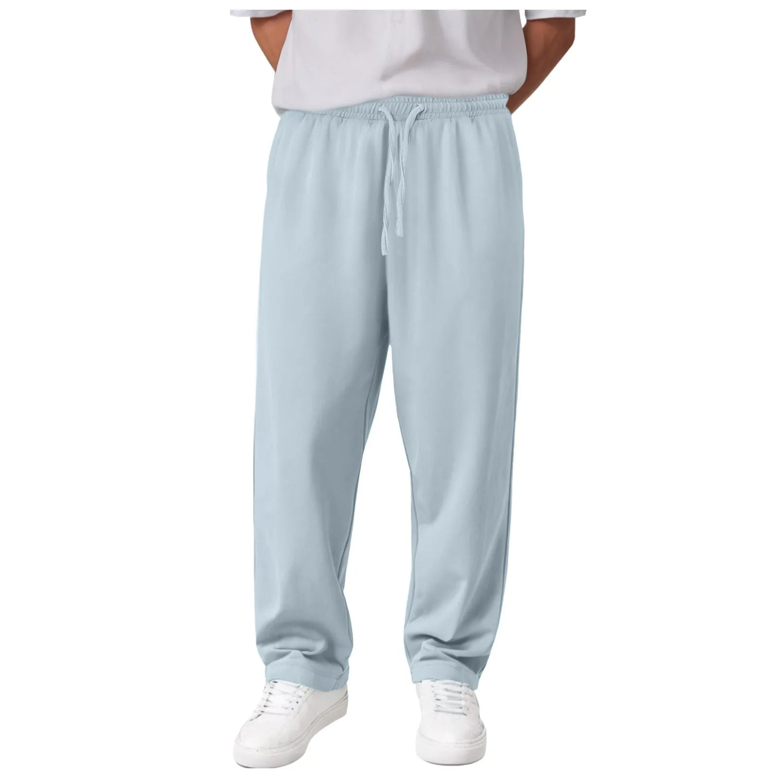 Men'S Casual Pants Stretch Waist Mens Sweatpants Open Bottom Sasual Plain Vintage Trousers Pantalones En Oferta Con EnvíO Gratis