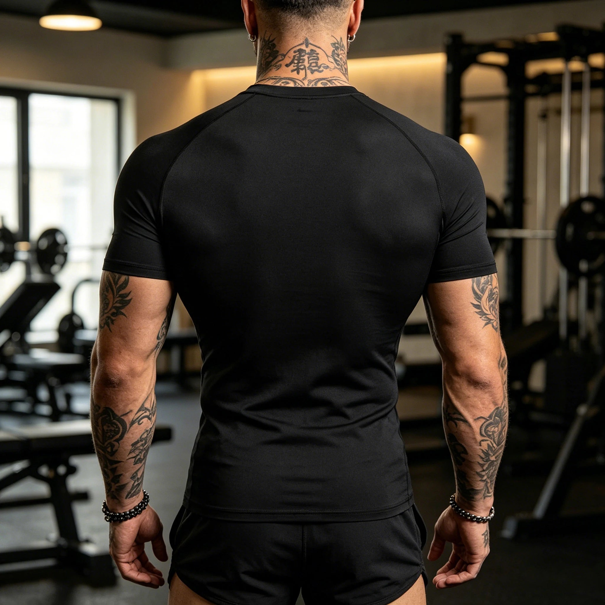 Men Running Compression T-shirt Sport Tees Gym Fitness Sportshirts Male Jogging Tracksuit Homme Athletic Shirt Tops S-3XL