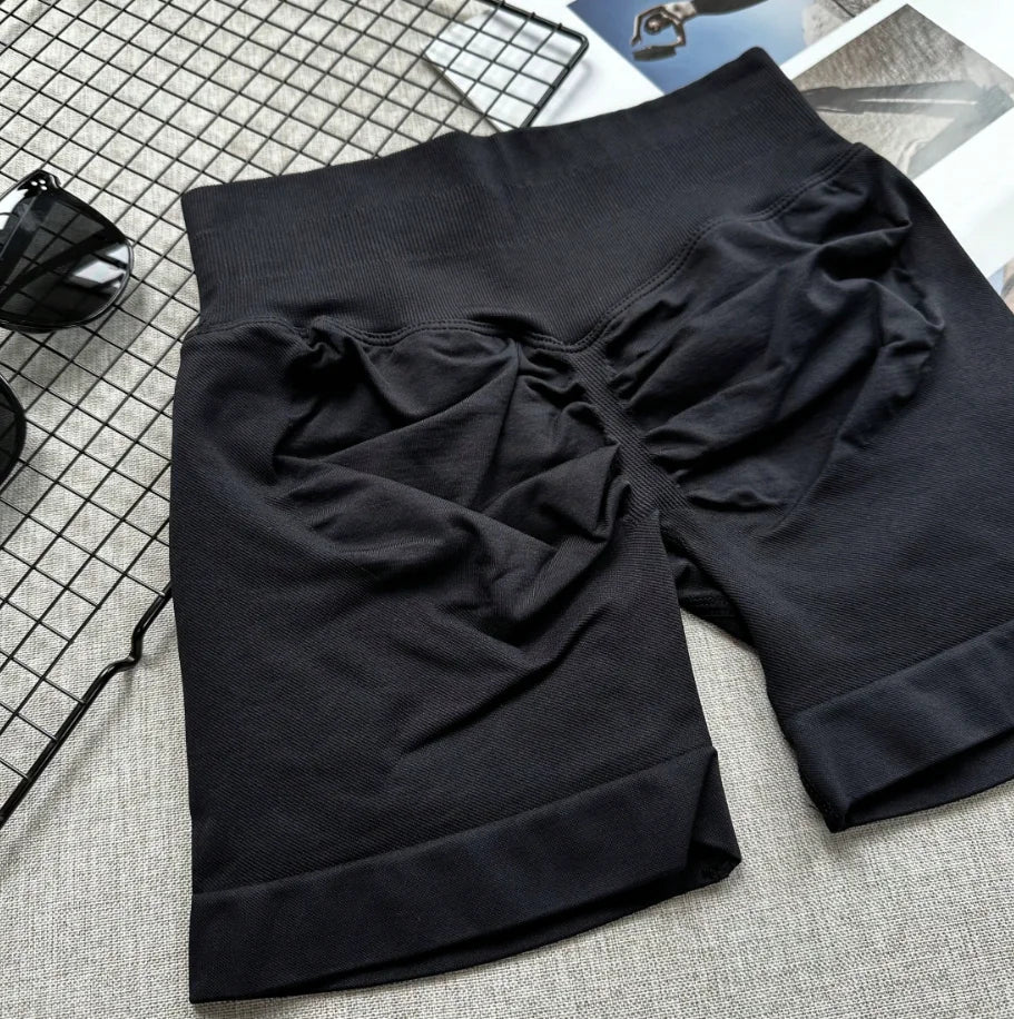 High Waist Seamless Yoga Shorts For Women - Highly Elastic, Butt Lifting, Suitable For Running, Fitness And Outdoor short
