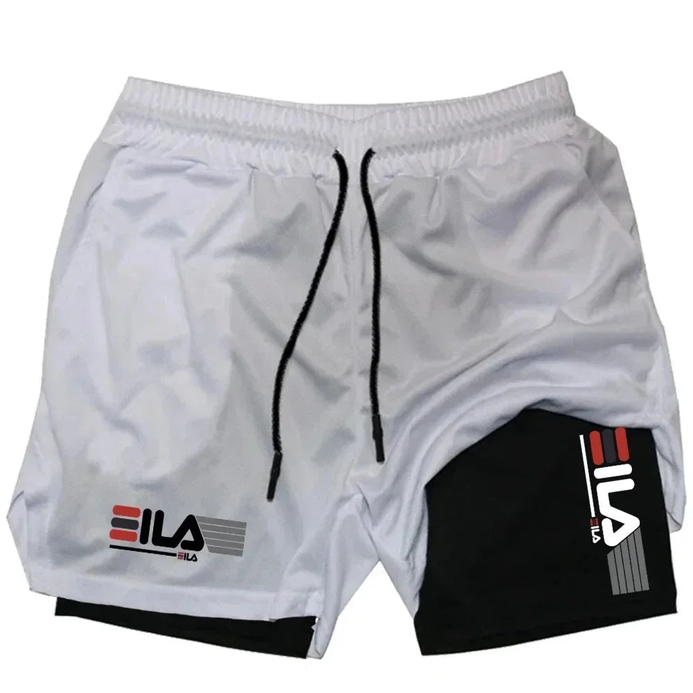 2026 Men's Sports Shorts, Double-layer Quick-Dry Breathable Casual Sportswear, High-Quality Fashion Running Tight Fit Style