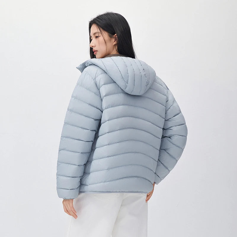Semir Unisex Down Jacket 90 Percent Down Fill Hooded Quilted Downproof Inner Liner Lightweight Modern Style 2026 New