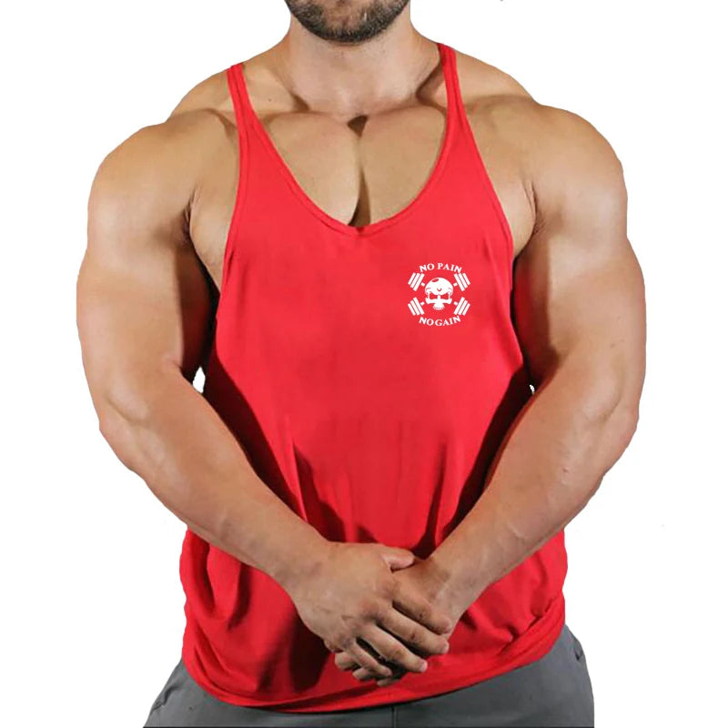 2026 Brand Fitness Clothing Bodybuilding Singlets Tank Top Men Muscle Shirt Sportswear Vests Cotton Stringer Tops