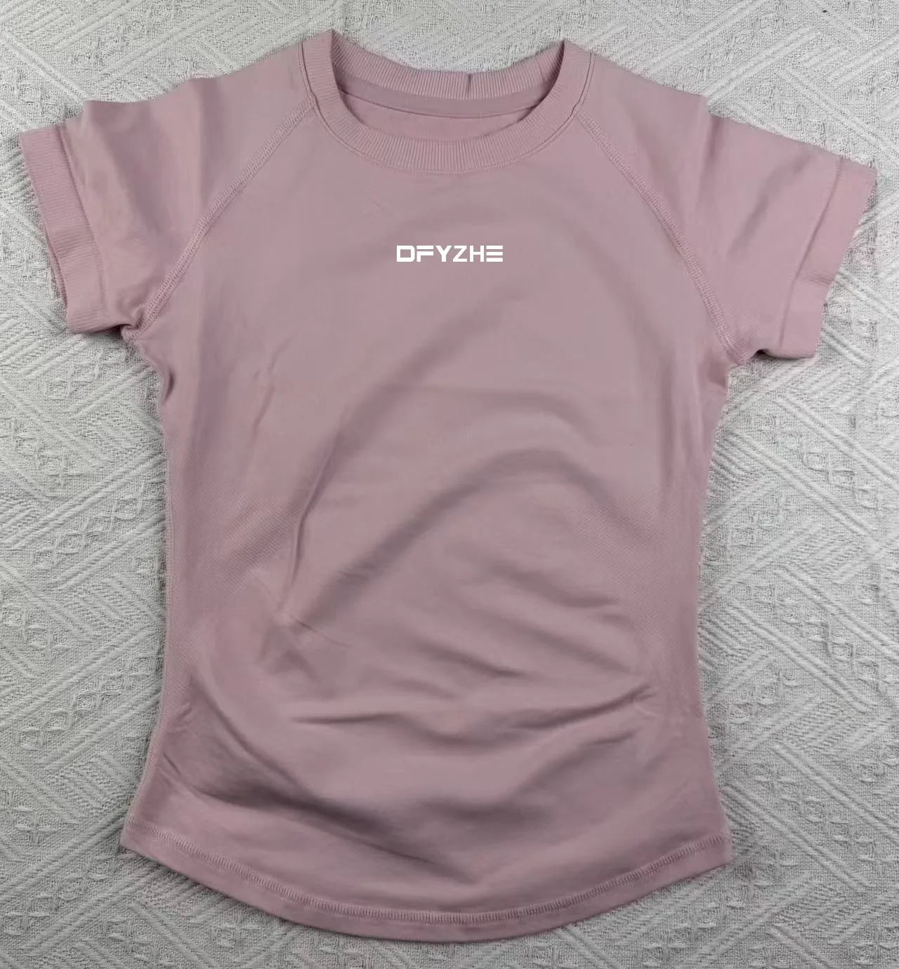 DFYZHE Impact Short Sleeve Top Women's Running Sports T-shirt Summer Short Sleeve Round Neck Elastic Yoga Fitness Top Breathable - ATFH