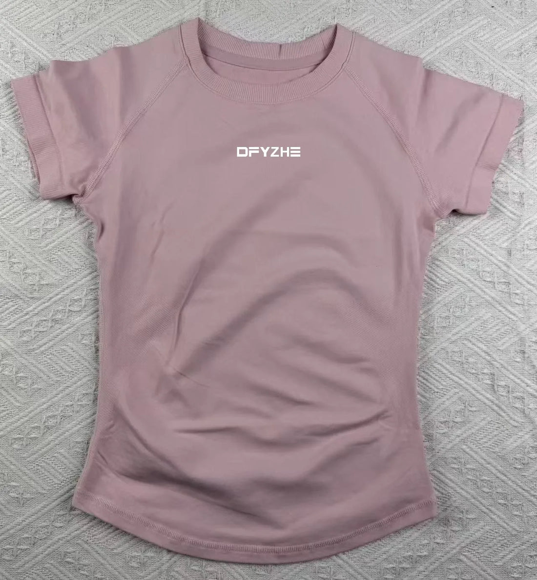 DFYZHE Impact Short Sleeve Top Women's Running Sports T-shirt Summer Short Sleeve Round Neck Elastic Yoga Fitness Top Breathable - ATFH