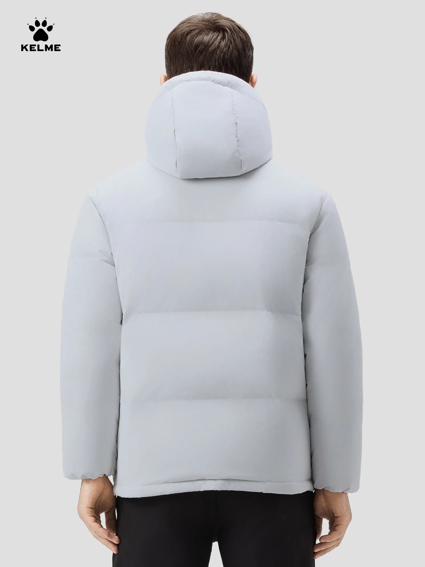 Kelme Men's Outdoor Down Jacket With Graphene Hooded Windbreaker Duck Down Insulated Fashionable Puffer Jacket
