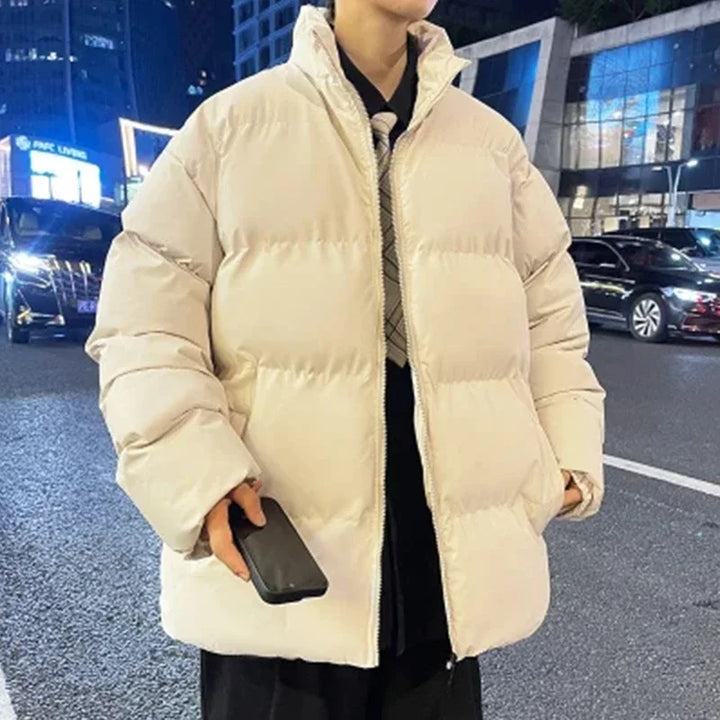 Large Size 5XL Stand-up Collar Winter Coat Bakery Clothes Men's Parkas Simple Urban Tide Couple Models Thickened Warm