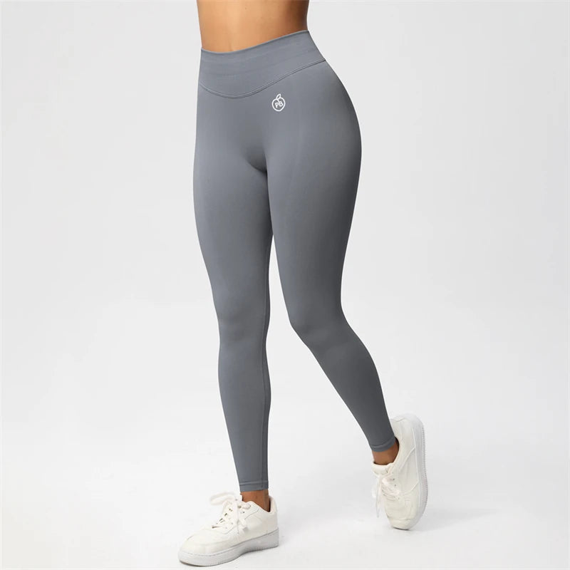 Women BUM Shaping Leggings Seamless Sport Yoga Pants Leggings Sport Hip Lifting Yoga Gym Running Quick Dry Pants Scrunch Butt - ATFH