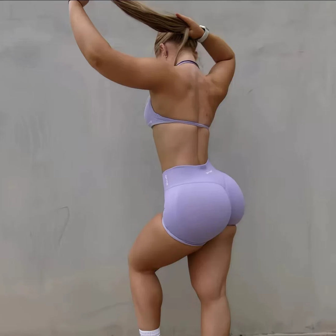 Squat Proof  DF1-Lo YNE1-go Women's Impact Shorts for Gym Training  Scrunch Butt Lifting Gym Shorts   Seamless Yoga Shorts