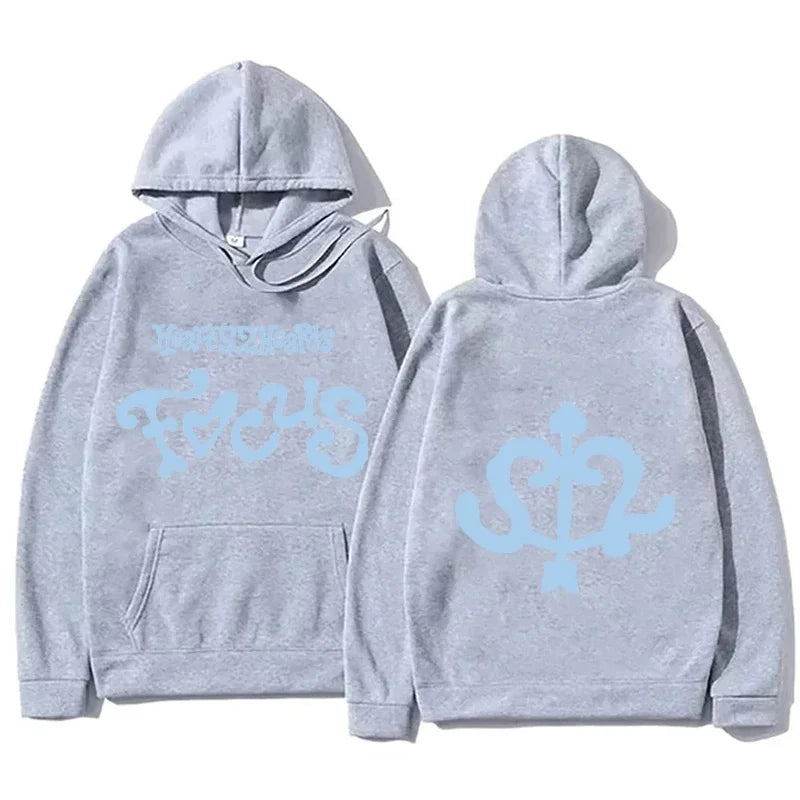 Hearts2Hearts Focus EP Gabriela Graphic Hoodie Men Women Hip Hop Fashion Oversized Streetwear Male Aesthetic Hooded Sweatshirts