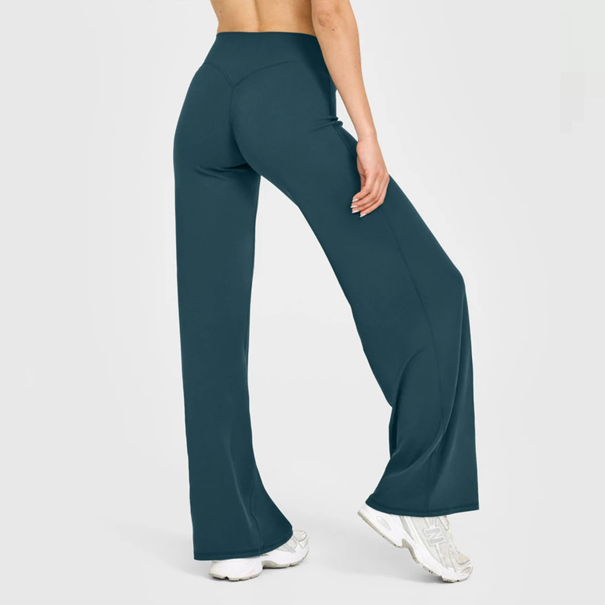 Flared Leggings Straight Leg Leggings Woman Wide-leg Pants Yoga Breathable Fitness Clothing Versatile Casual Pants ATFH