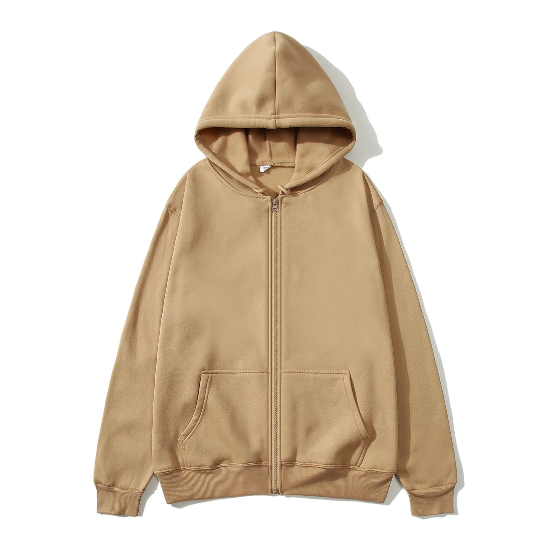New Autumn/Winter  Men’s Gray Jacket with Hood Long Sleeve Big Pocket Zipper Jacket Coat Woman Loose Casual Outerwear Coat Tops - ATFH