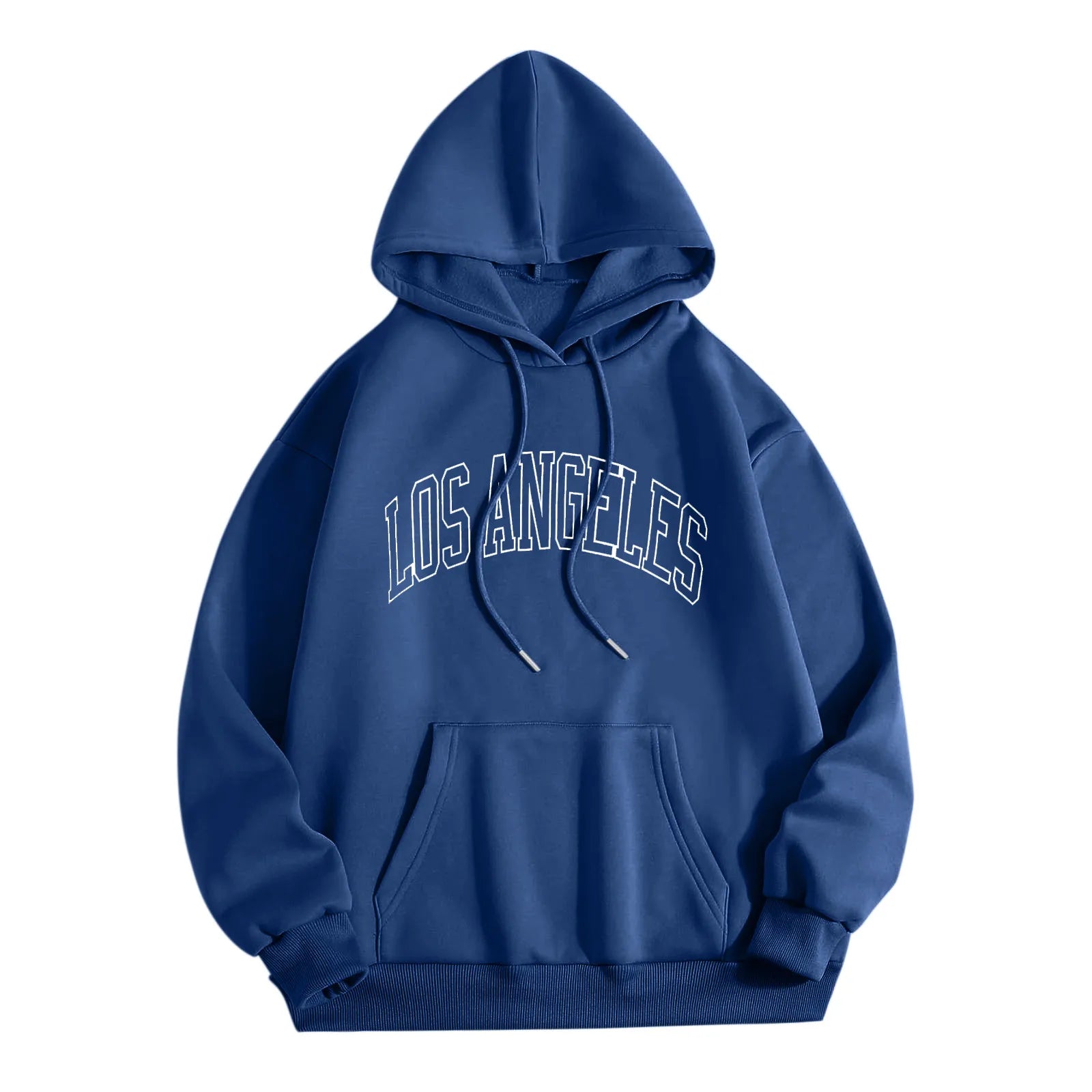 Graphic Letter Printing Hooded Sweatshirt For Man Street Casual Pocket Drawstring Hoodies Autumn/Winter Tops Sporty Pullover - ATFH