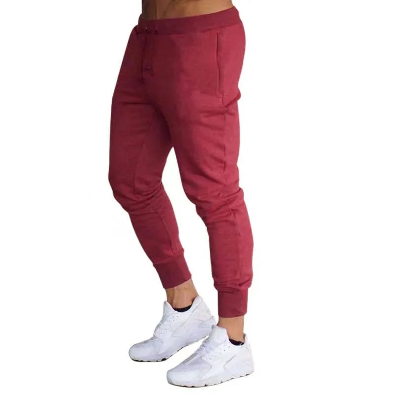 026 Men's casual pants, spring and autumn sports thin sweatpants, men's running and jogging fashionable solid color sports pants